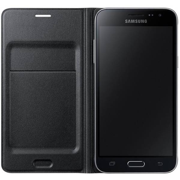 Husa Flip Wallet Samsung pentru Galaxy J3 2016 J320, Negru