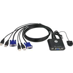 CS22U 2-Port USB KVM Switch, Remote port selector, 0.9m cables