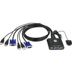 Switch KVM Aten CS22U 2-Port USB KVM Switch, Remote port selector, 0.9m cables