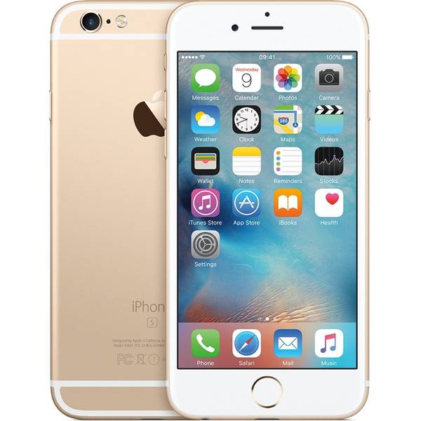 Smartphone Apple iPhone 6s, LED backlit IPS Retina capacitive touchscreen 4.7'', Dual Core 1.84 GHz, 2GB RAM, 32GB, 12MP, PowerVR T7600, 4G, iOS 9, Gold