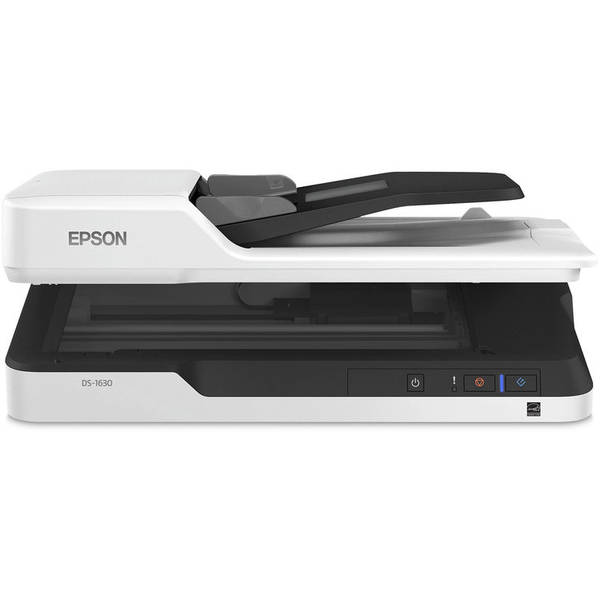 Scanner Epson WorkForce DS-1630, Color, A4, ADF, Duplex, USB, Alb