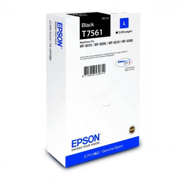 Cartus cerneala Epson T75614, Black, C13T756140