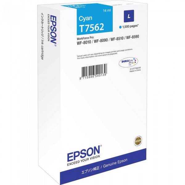 Cartus cerneala Epson T75624, Cyan, C13T756240