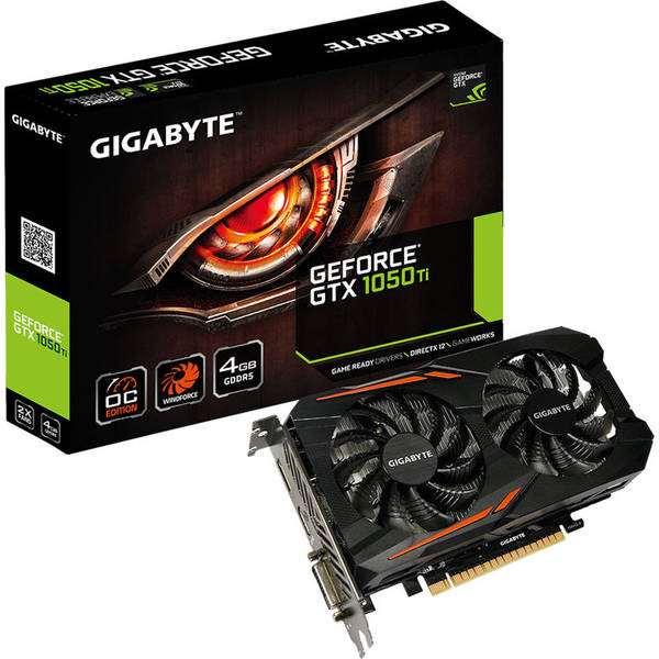 Placa video Gigabyte GeForce GTX 1050 Ti OC 4G, 4 GB GDDR5, 128 bitI