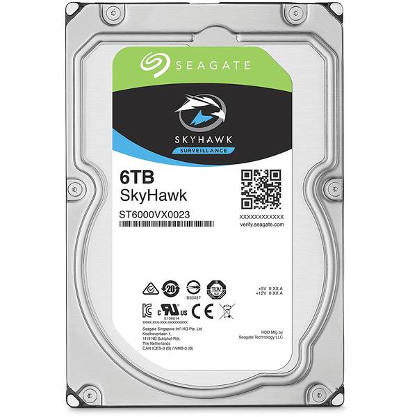 Hard Disk Seagate SkyHawk 6TB, SATA 3, 7200RPM, 256MB, ST6000VX0023