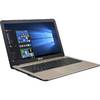 Laptop Asus A540SA-XX575T, 15.6'' HD, Celeron N3060 1.6GHz, 4GB DDR3, 500GB HDD, Intel HD 400, Win 10 Home 64bit, Chocolate Black