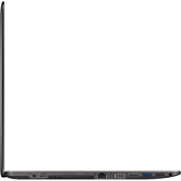 Laptop Asus A540SA-XX575T, 15.6'' HD, Celeron N3060 1.6GHz, 4GB DDR3, 500GB HDD, Intel HD 400, Win 10 Home 64bit, Chocolate Black