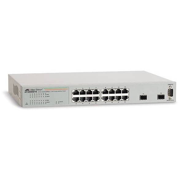 Switch ALLIED TELESIS AT-GS950/16-50, 16 porturi 10/100/1000, 2 porturi SFP