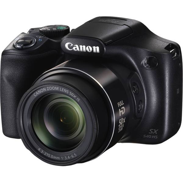 Aparat foto digital Canon PowerShot SX540 HS, 20.3MP, Negru