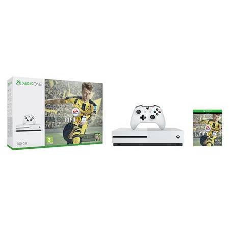 Consola Microsoft Xbox One S 500GB + Fifa 17 + 1 luna EA Access