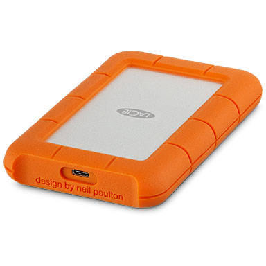 Hard Disk Extern Lacie Rugged, 4TB, USB 3.1, Portocaliu