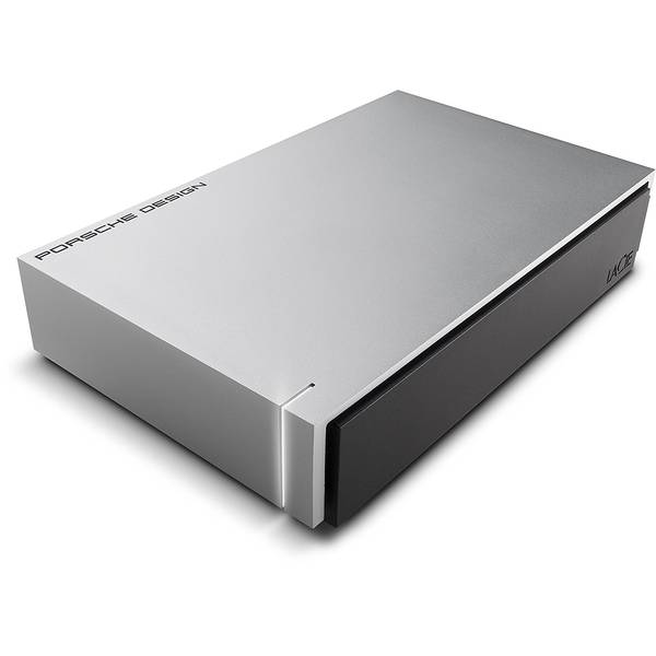 Hard Disk Extern Lacie Porsche Design, 4TB, USB 3.0, Aluminium, Argintiu