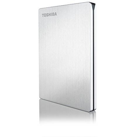 Hard Disk Extern Toshiba Canvio Slim, 1TB, USB 3.0, Argintiu
