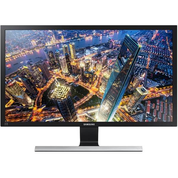 Monitor LED Samsung LU24E590DS/EN, 24", 4k UHD, 4ms, Argintiu