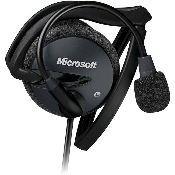 Casti Microsoft LifeChat LX-2000, Over-Head, Cu microfon, Negru