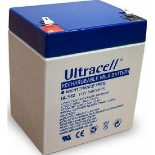 Acumulator UPS Ultracell UL12V5AH, 12V, 5A, Alb