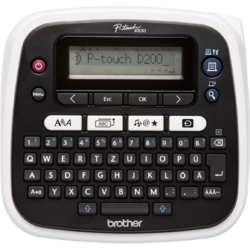 Imprimanta etichetare Brother P-touch PTD210VP, compatibila cu benzile 12mm, Negru