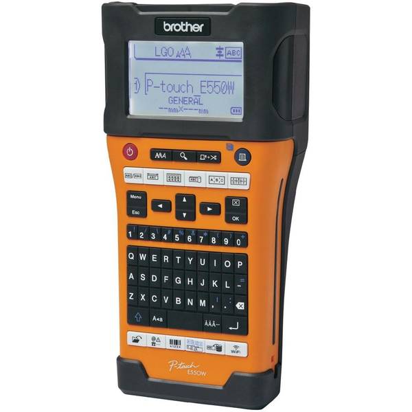 Imprimanta etichetare Brother P-Touch PT-E550W, compatibila cu benzile 24mm, Negru