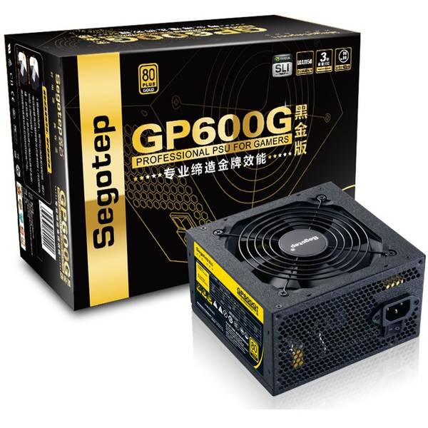 Sursa Segotep GP600G, ATX, 500W, Certificare 80+ Gold, Negru