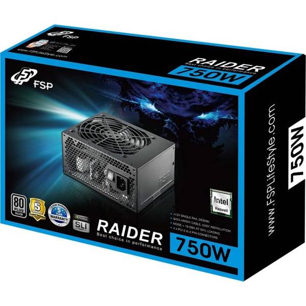 Sursa Fortron RAIDER S 750, ATX, 750W, Certificare 80+ Silver, Negru