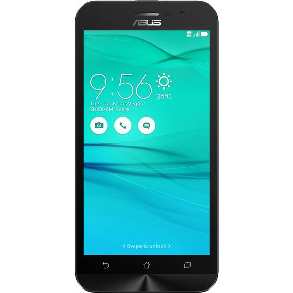 Smartphone Asus ZenFone ZB500KG, Dual SIM, 5.0'' TFT Multitouch, Quad Core 1.2GHz, 1GB RAM, 8GB, 8MP, 3G, Negru
