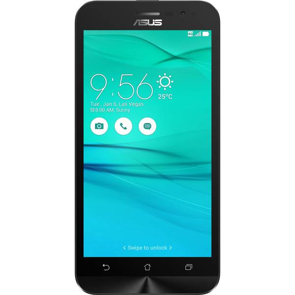Smartphone Asus ZenFone Go ZB500KL, Dual SIM, 5.5'' IPS LCD Multitouch, Quad Core 1.6GHz, 2GB RAM, 16GB, 8MP, 3G, Negru