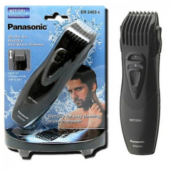 Aparat de tuns barba si mustata Panasonic ER2403K503, Negru