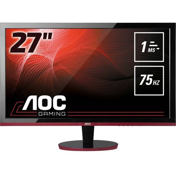 Monitor LED AOC Gaming G2778VQ, 27'', FHD, 1ms, Negru/Rosu