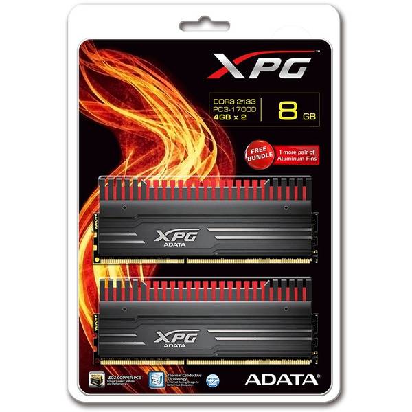 Memorie A-DATA XPG V3 Black 8GB DDR3 2133MHz CL10 Kit Dual