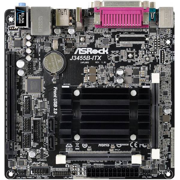 Placa de baza ASRock J3455B-ITX, Procesor integrat Intel Celeron Quad Core J3455, mITX