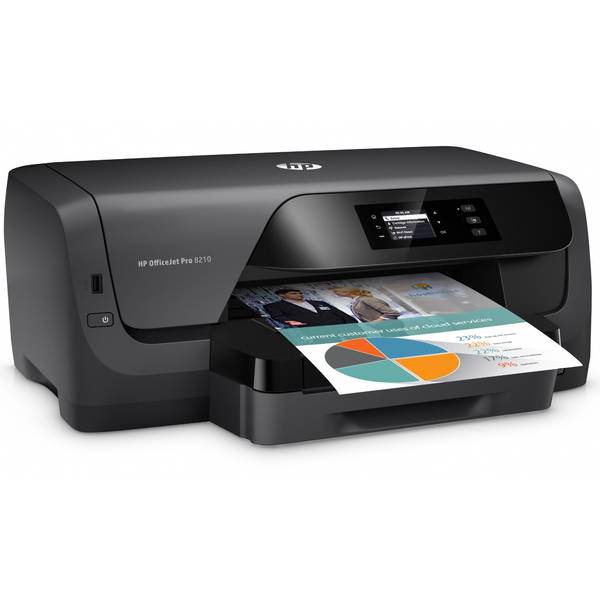 Imprimanta cu jet HP Officejet Pro 8210, Color, A4, Duplex, USB, LAN, Wireless