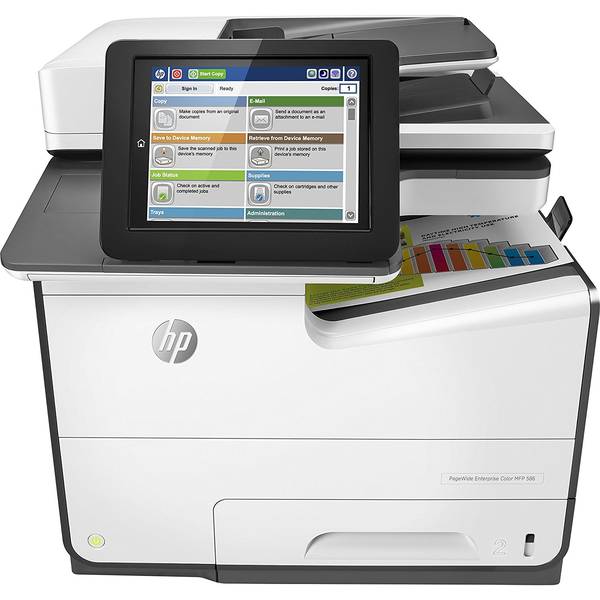 Multifunctionala HP PageWide Enterprise Color MFP 586dn, Inkjet, Color, A4, Duplex, USB, LAN