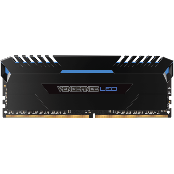 Memorie Corsair Vengeance LED 64GB DDR4 3200MHz CL16 Blue LED Kit Quad Channel