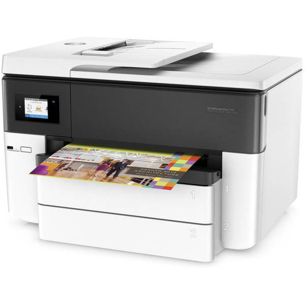 Multifunctionala HP Officejet 7740 Wide Format e-All-in-One Printer,  Inkjet, Color, A3+, Duplex, USB, LAN, Wireless