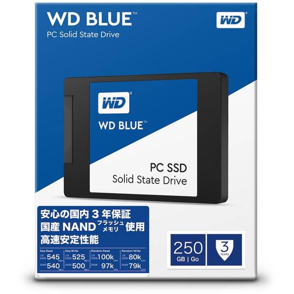 SSD WD Blue 250GB SATA 3, 2.5 inch