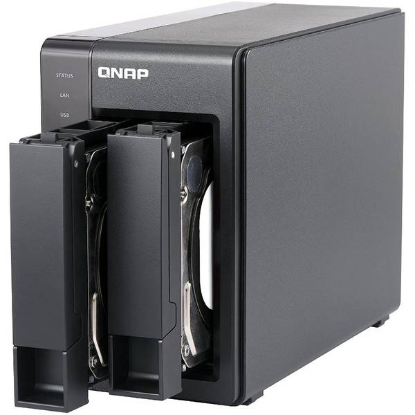 NAS Qnap TS-251+-2G, Intel Celeron Quad-Core 2.0GHz, 2 GB, 2 Bay, 4 x USB