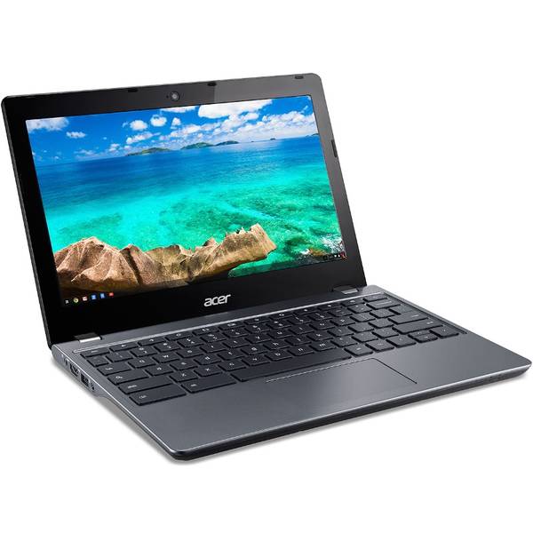 Laptop Acer Chromebook 11 C740-C9SG, 11.6'' HD, Celeron 3215U 1.7GHz, 4GB DDR3, 32GB eMMC, Intel HD Graphics, Chrome OS, Negru
