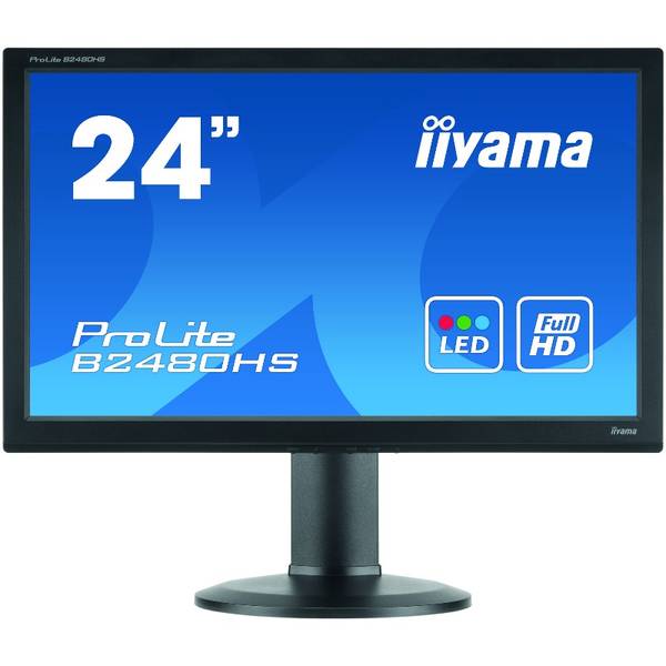 Monitor LED IIyama B2480HS-B2, 23.6", FHD, 2ms, Negru