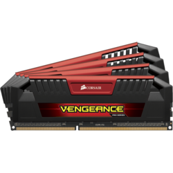 Vengeance Pro Series Red 32GB DDR3 1600MHz CL9, Kit Quad Channel