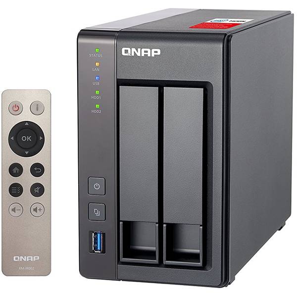 NAS Qnap TS-251+-8G, Intel Celeron Quad-Core 2.0GHz , 2 Bay, 4 x USB, 1 x HDMI