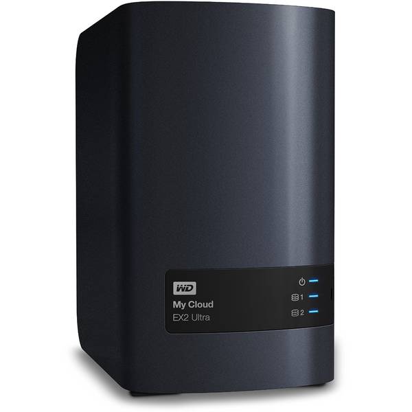 NAS My Cloud EX2 Ultra, Marvell ARMADA 385 1.3 GHz, 2 Bay, 2 x USB, 1 x LAN, WDBVBZ0060JCH