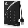 Hard Disk Extern Apricorn Aegis Padlock Fortress, 1TB, USB 3.0, Negru