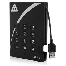 Aegis Padlock Fortress, 500GB, USB 3.0, Negru