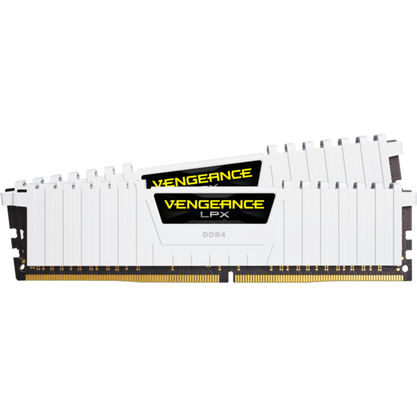 Memorie Corsair Vengeance LPX White, 32GB, DDR4, 2666MHz, CL16, 1.2V Kit Dual