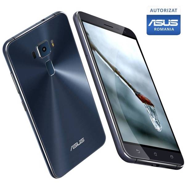 Smartphone Asus Zenfone 3 ZE552KL, Dual SIM, 5.5'' Super IPS+ Multitouch, Octa Core 2.00GHz, 4GB RAM, 64GB, 16MP, 4G, Sapphire Black