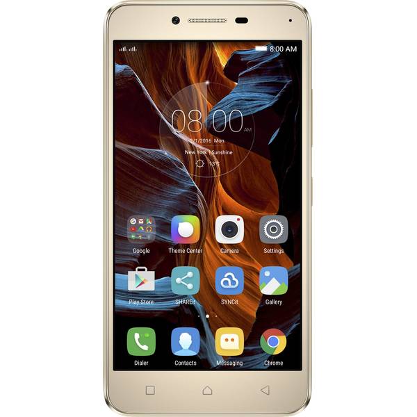 Smartphone Lenovo K5 Plus, Dual SIM, 5.0'' IPS LCD Multitouch, Octa Core 1.50GHz, 2GB RAM, 16GB, 13MP, 4G, Gold