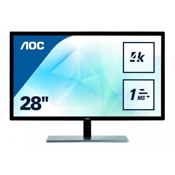 Monitor LED AOC U2879Vf, 28", 4K UHD, 1ms, Negru - Desigilat