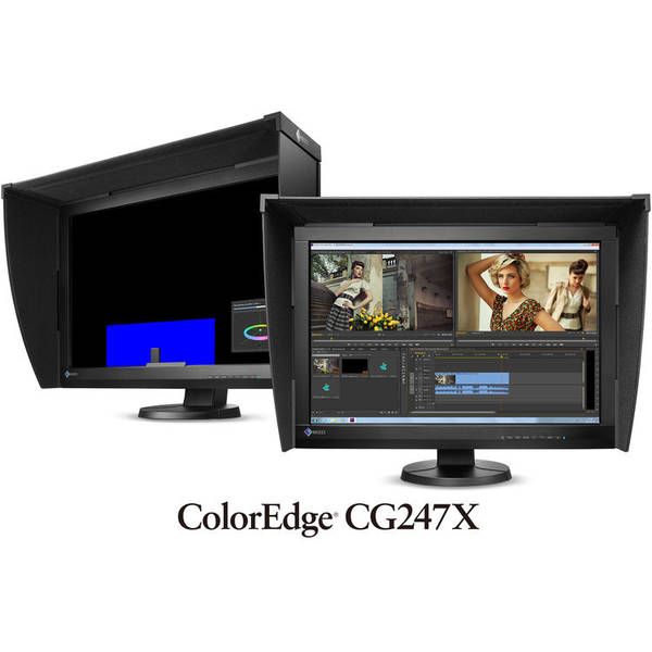 Monitor LED Eizo CG247X, 24", FHD, 10ms, Negru