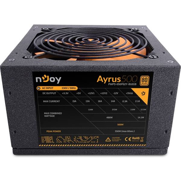 Sursa nJoy Ayrus, ATX, 500W, Negru