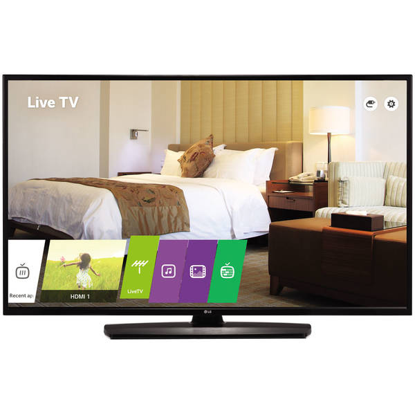 Televizor LED LG Smart TV 49UW761H, 124cm, 4K UHD, Mod TV Hotel, Negru